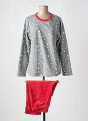 Pyjama rouge VANIA pour femme seconde vue