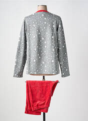 Pyjama rouge VANIA pour femme seconde vue