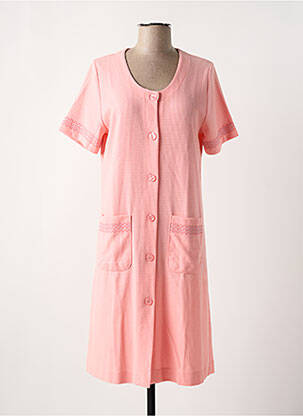 Robe de chambre tissage jersey rose SENORETTA femme