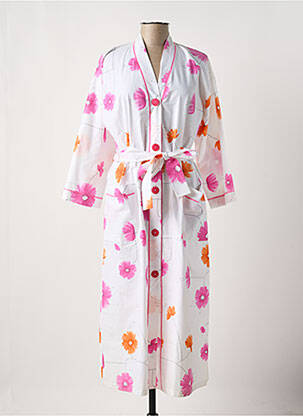 Robe de chambre tissage jersey rose REGENCE femme
