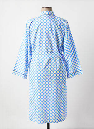 Robe de chambre col v bleu REGENCE femme