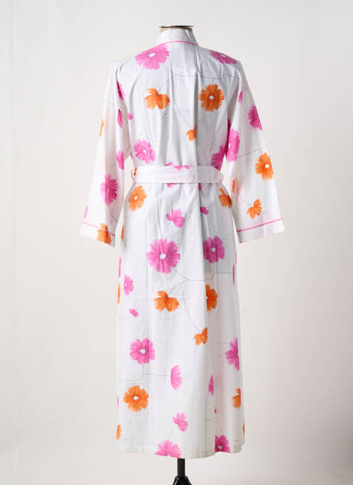 Robe de chambre tissage jersey rose REGENCE femme