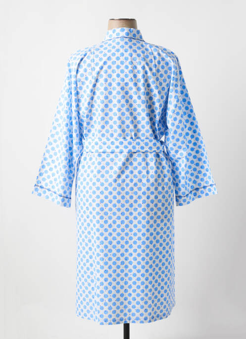 Robe de chambre col v bleu REGENCE femme