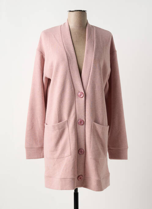 Gilet manches longues rose SENORETTA pour femme