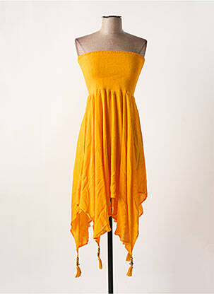 Robe de plage tissage crêpe orange SUNFLAIR femme