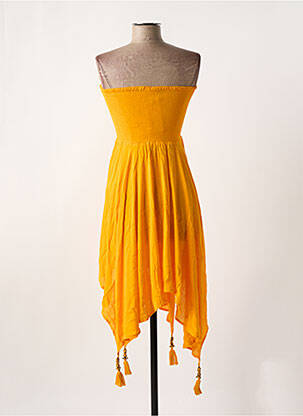 Robe de plage tissage crêpe orange SUNFLAIR femme