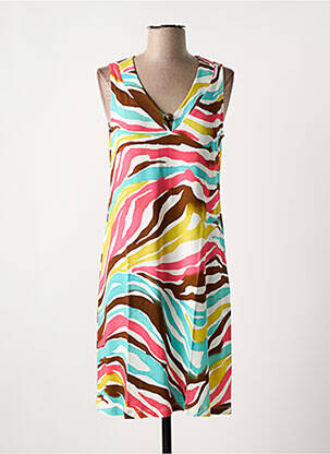 Robe courte sans manche sans manche bleu SENORETTA femme