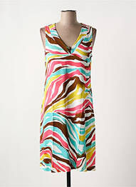 Robe courte sans manche sans manche bleu SENORETTA femme