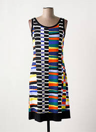 Robe mi-longue sans manche sans manche noir VANIA femme