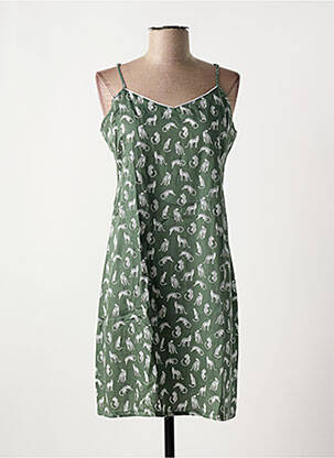 Nuisette/combinette col v vert CANAT femme
