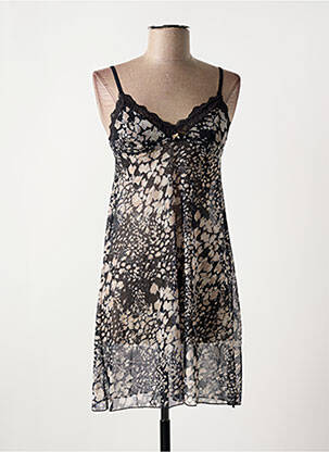 Nuisette/combinette légère et transparente noir JANIRA femme