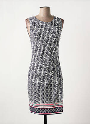 Robe courte sans manche sans manche bleu CANAT femme