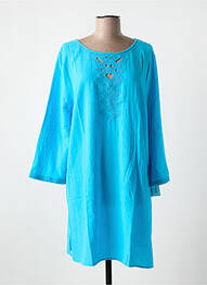 Robe de plage manches 3/4 bleu CHARMLINE femme