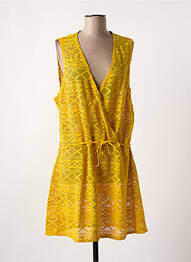 Robe de plage coupe cintrée jaune FREYA femme