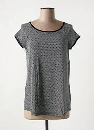 T-shirt imprimé fantaisie manches courtes noir JANIRA femme