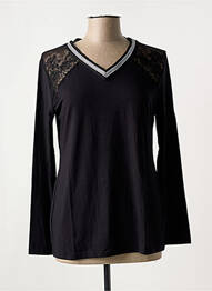 T-shirt stretch noir JANIRA femme