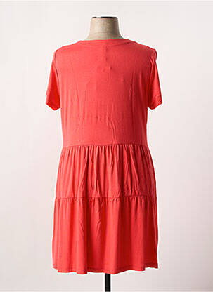 Robe courte coupe évasée manches courtes rouge SENORETTA femme