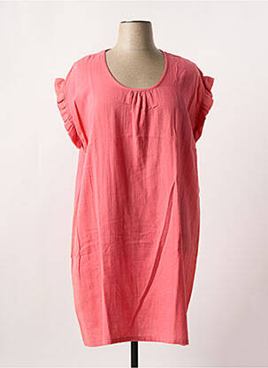 Robe mi-longue rose SENORETTA pour femme