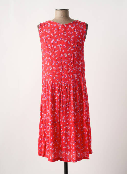 Robe mi-longue coupe fluide sans manche rouge SENORETTA femme