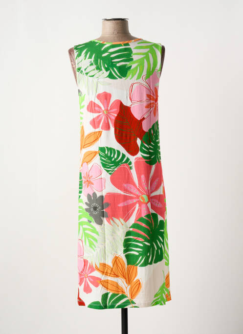 Robe de plage coupe cintrée vert RINGELLA femme