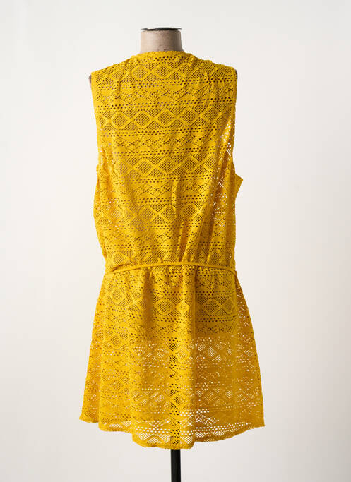 Robe de plage coupe cintrée jaune FREYA femme