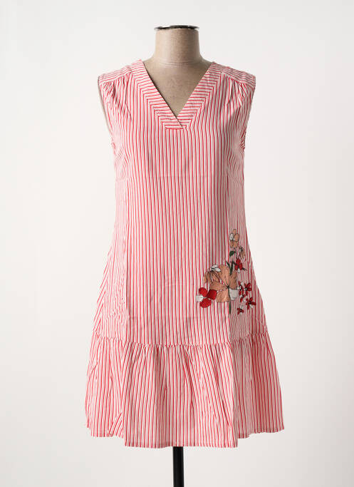 Robe courte sans manche sans manche rouge SENORETTA femme