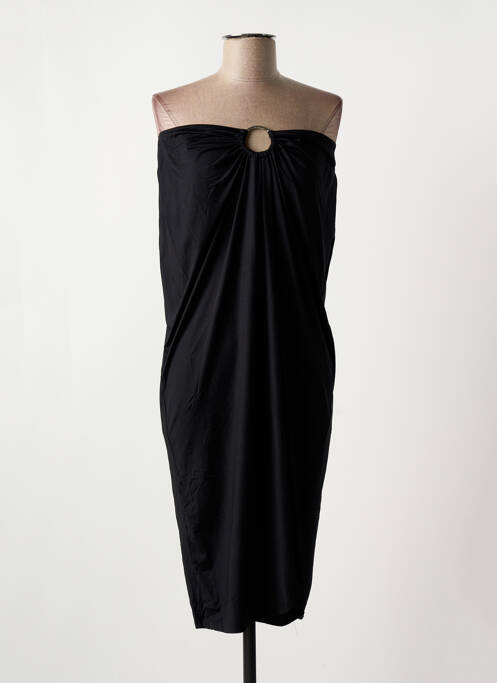 Robe de plage coupe cintrée noir OLYMPIA femme