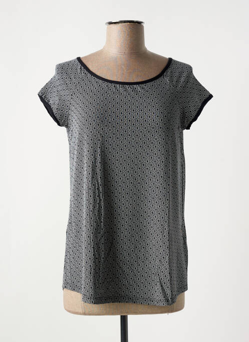 T-shirt imprimé fantaisie manches courtes noir JANIRA femme