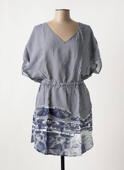 Robe de plage coupe cintrée bleu SUNFLAIR femme