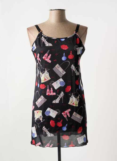 Nuisette/combinette col rond noir REGENCE femme