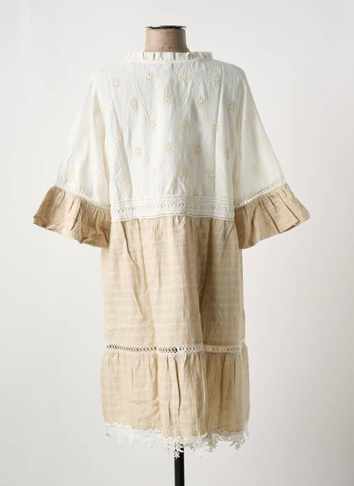 Robe mi-longue beige SENORETTA pour femme