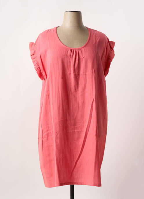 Robe mi-longue rose SENORETTA pour femme