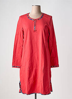 Chemise de nuit manches longues rouge RINGELLA femme