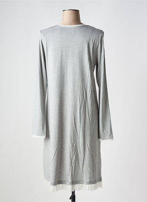 Chemise de nuit col v gris RINGELLA femme
