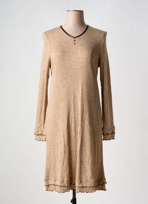 Chemise de nuit beige SENORETTA pour femme