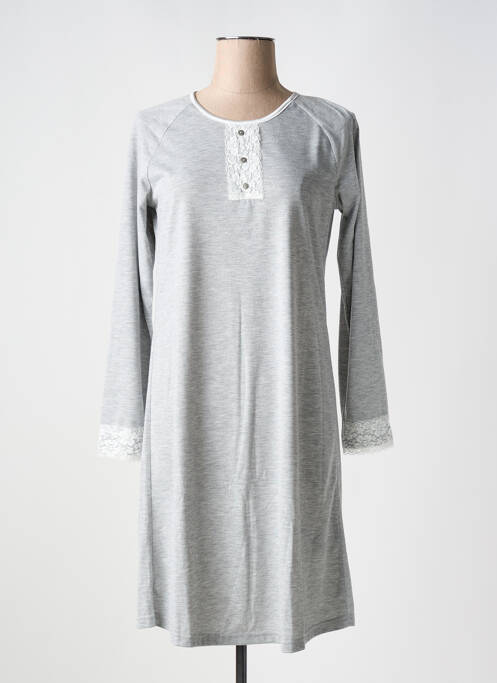Chemise de nuit gris CHERIE LINE pour femme