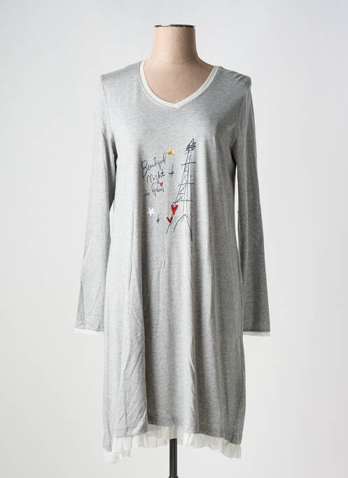 Chemise de nuit gris RINGELLA pour femme