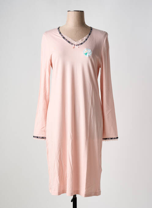 Chemise de nuit rose RINGELLA pour femme