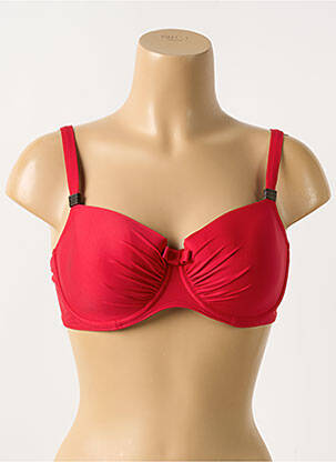 Haut de maillot de bain stretch haut soutien-gorge balconnet rouge PRIMADONNA femme