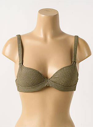 Haut de maillot de bain stretch haut soutien-gorge balconnet vert MARIE JO femme