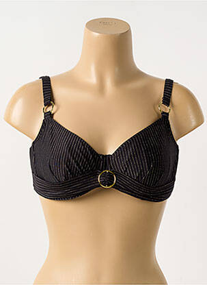 Haut de maillot de bain stretch haut soutien-gorge emboitant noir PRIMADONNA femme