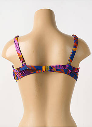 Haut de maillot de bain stretch haut soutien-gorge emboitant violet LIVIA femme