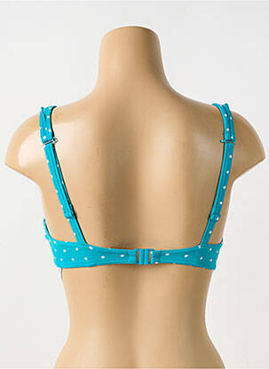 Haut de maillot de bain stretch haut triangles bleu FREYA femme