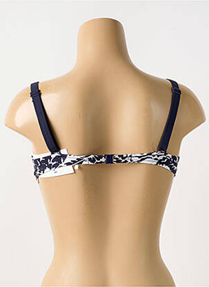 Haut de maillot de bain stretch haut bandeau bleu LIDEA femme
