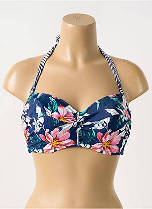 Haut de maillot de bain stretch haut bandeau bleu FANTASIE femme