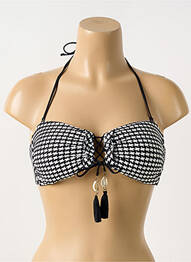 Haut de maillot de bain stretch haut bandeau bleu WATERCULT femme