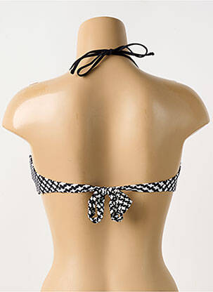 Haut de maillot de bain fermeture liens à nouer haut bandeau bleu WATERCULT femme