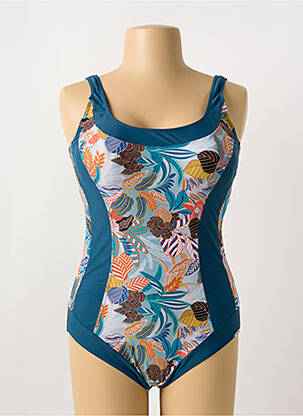 Maillot de bain 1 pièce stretch bleu SUNMARIN femme