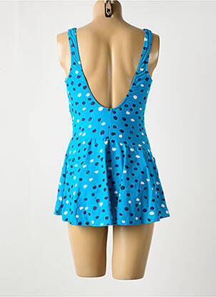 Maillot de bain 1 pièce stretch haut soutien-gorge moulé bleu SUNMARIN femme