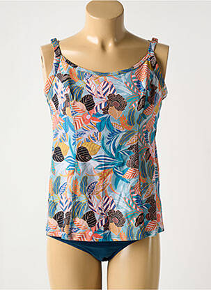 Tankini bretelles élastiquées ajustables bleu SUNMARIN femme
